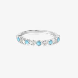 Ania Haie Chill Voyager Sterling Silver Bezel Set Multi Stone Ring R063-01H