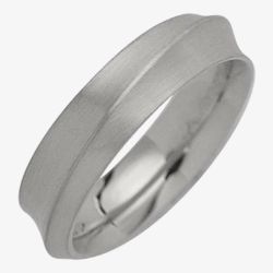 Ti2 Titanium 6mm Satin Flat Court Ring T.LR765.G