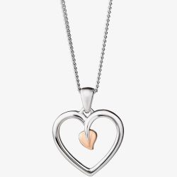 Clogau Tree Of Life Heart Pendant Necklace 3STLHP7