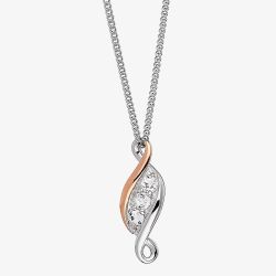 Clogau Past Present Future Topaz Pendant Necklace 3SPPFP