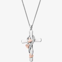 Clogau Tree of Life Cross Vine Pendant Necklace 3STOLCDCP