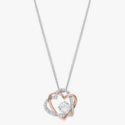 Clogau Always in my Heart White Topaz Pendant Necklace 3SAMH0091