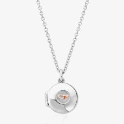 Clogau Insignia Tree of Life Silver Locket Necklace 3STOL0662