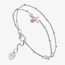 Clogau Honey Bee Double Chain Bracelet 3SHNB0134