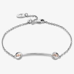 Clogau Tree Of Life Insignia Silver Curve Bracelet 3STOL0226