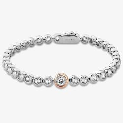 Clogau Celebration Silver White Topaz Tennis Bracelet 3SCLC0798