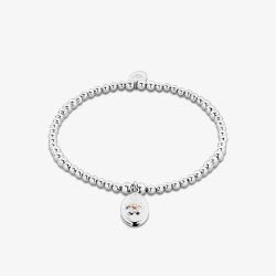 Clogau Forget Me Not Silver Beaded Flower Affinity Bracelet 3SAFF0622