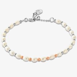Clogau Beachcomber Silver Pearl Beaded Bracelet 3SBCH0629
