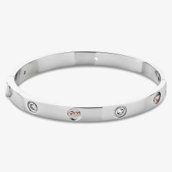 Clogau Sterling Silver Insignia Topaz Bangle 3SINS842