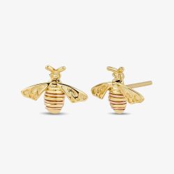 Clogau 9ct Gold Natures Wonder Honey Bee Stud Earrings GHBE836