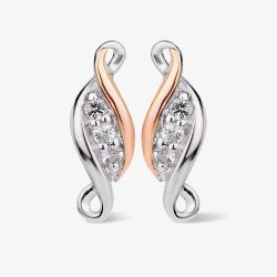 Clogau Past Present Future Silver Topaz Stud Earrings 3SPPFE