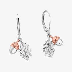 Clogau Royal Oak Leaf Drop Earrings 3SROKDE
