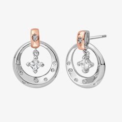 Clogau Stars of the Llyn Peninsula White Topaz Drop Earrings 3SAYN0262