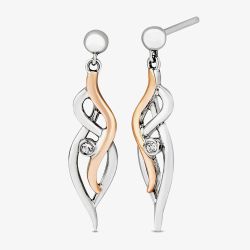 Clogau Natures Wonder Sterling Silver Topaz Waterfall Drop Earrings 3SSWF898