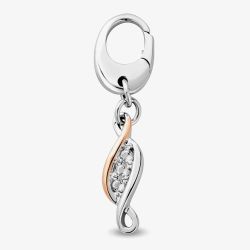 Clogau Tree Of Life Insignia Two Tone Twist Topaz Charm 3SPPF0781
