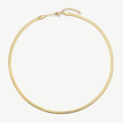 D.Louise Yellow Gold Tone Plated Stainless Steel Snake Chain GN-004