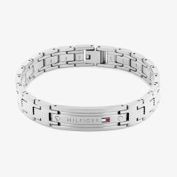 Tommy Hilfiger Oxford Stainless Steel ID Bar Link Bracelet 2790731