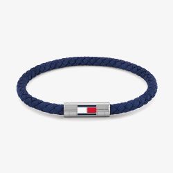 Tommy Hilfiger Blue Braided Fabric Bracelet 2790740