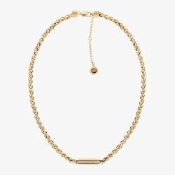 Tommy Hilfiger Snake Gold Plated Spiga Chain Necklace 2780873