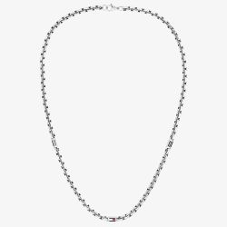 Tommy Hilfiger 3D Flag Metal Silver Tone Logo Necklace 2790672