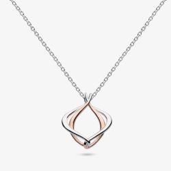 Kit Heath Sterling Silver & Rose Gold Plated Alicia Rose Petite Necklace 90018RRP