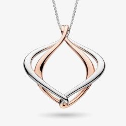 Kit Heath Sterling Silver & Rose Gold Plated Alicia Rose Grande Slider Necklace 90020RRP