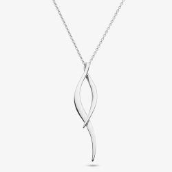 Kit Heath Sterling Silver Entwine Twine Twist Necklace 90223RP