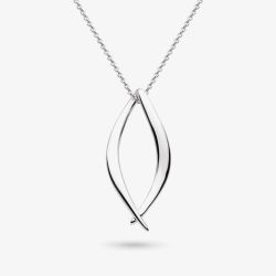 Kit Heath Sterling Silver Entwine Twine Twist Link Necklace 90230RP