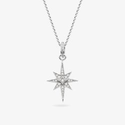Kit Heath Silver Celeste North Star Necklace 90456CZ