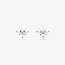 Kit Heath Silver Celeste North Star Petite Stud Earrings 30455CZ