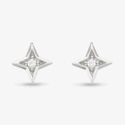 Kit Heath Celeste Astoria Starburst Cubic Zirconia Mini Star Stud Earrings 30410CZ