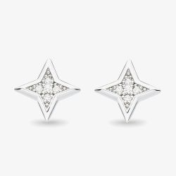 Kit Heath Celeste Astoria Starburst Cubic Zirconia Star Stud Earrings 30411CZ