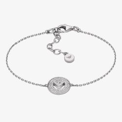 Emporio Armani Silver Round Eagle Logo Bracelet EG3586040