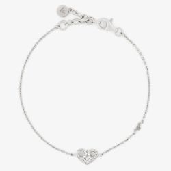 Emporio Armani Sterling Silver & Cubic Zirconia Heart Bracelet EG3647040