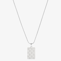 Emporio Armani Stainless Steel Logo Dog Tag Pendant EGS3362040