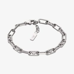 Emporio Armani Mens Stainless Steel Oval Link Bracelet EGS3249040