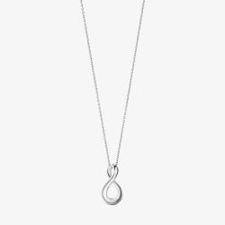 Georg Jensen Silver Infinity Pendant Necklace 10013929