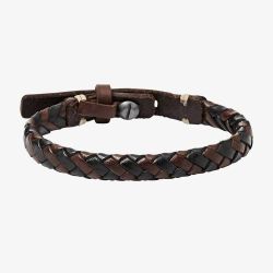 Fossil Bronson Vintage Casual Braided Bracelet JA5932716