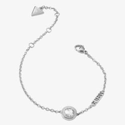 Guess Colour My Day Crystal Logo Chain Bracelet JUBB02246JW RH L