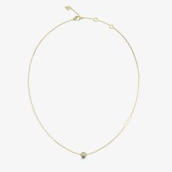 Guess Calypso Gold Tone Crystals Bead Necklace UBN04455YG