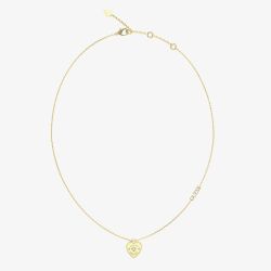 Guess Amore Gold Tone 18 Inch Crystal Heart Necklace UBN05056YG