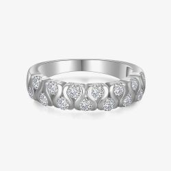 Fei Liu Lilia Silver Cubic Zirconia Eternity Ring LIL-925R-001-CZ00