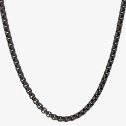 Fred Bennett Everyday Unity Black IP Box Chain Necklace N4567B