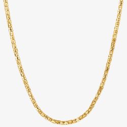 Fred Bennett Everyday Unity Gold IP Popcorn Chain Necklace N4568