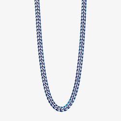 Fred Bennett Blue Tone Stainless Steel Flat Curb Chain N4652B