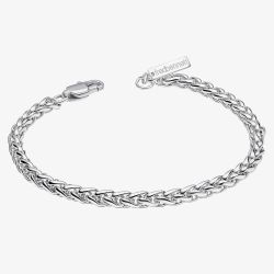 Fred Bennett Stainless Steel Smaller Fit 7 Inch Wheat Chain Bracelet B5646