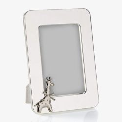 D For Diamond Silver Giraffe 4x6 Inch Photo Frame Y424