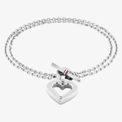 Tommy Hilfiger Ladies Silver Heart Bracelet 2780969
