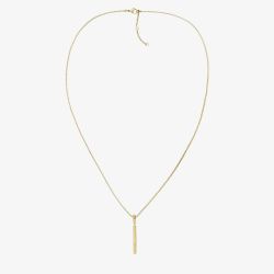 Tommy Hilfiger Ladies Linear Gold Bar Necklace 2780951