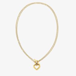 Tommy Hilfiger Ladies Gold Heart Necklace 2780968